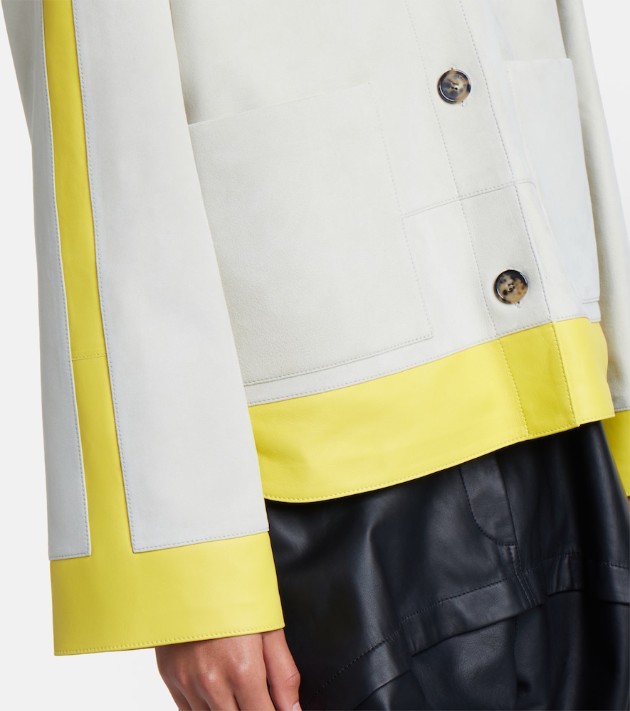  Loewe Loewe Leather-trimmed Suede Jacket 