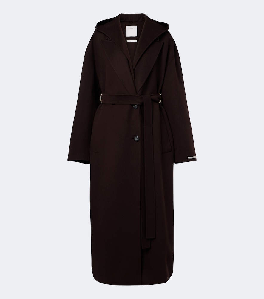 Sportmax Donna Cappotto In Lana Vergine Con Cintura Marrone It Taglia 38- Mytheresa