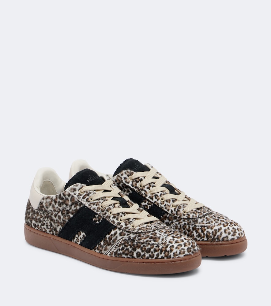 Bedruckte Sneakers H647 aus Leder