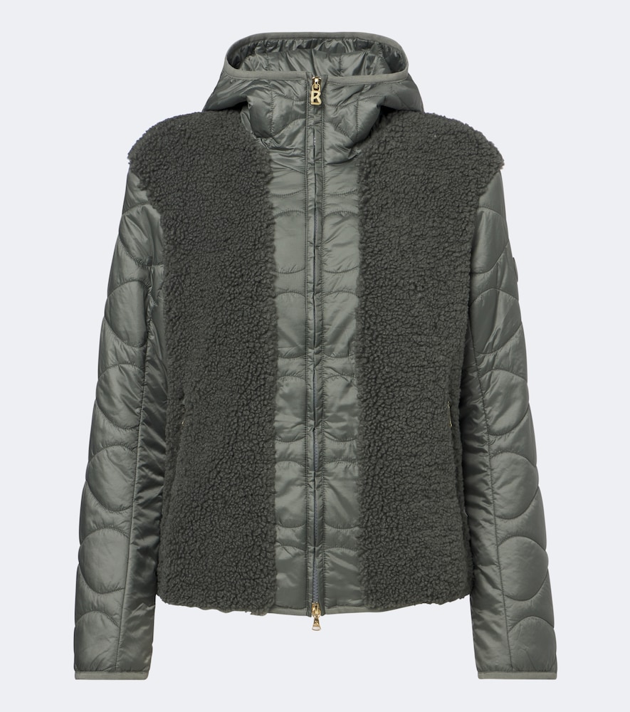 Bibi Teddy-Trimmed Quilted Ski Jacket