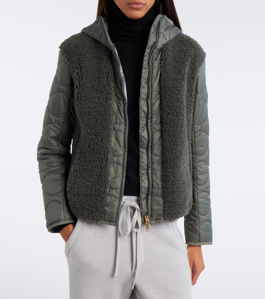 Bibi Teddy-Trimmed Quilted Ski Jacket