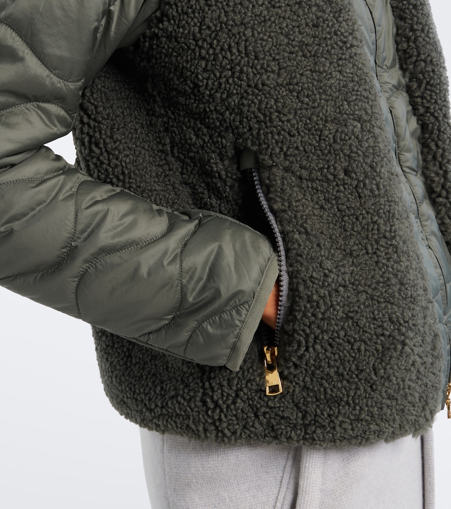 Bibi Teddy-Trimmed Quilted Ski Jacket