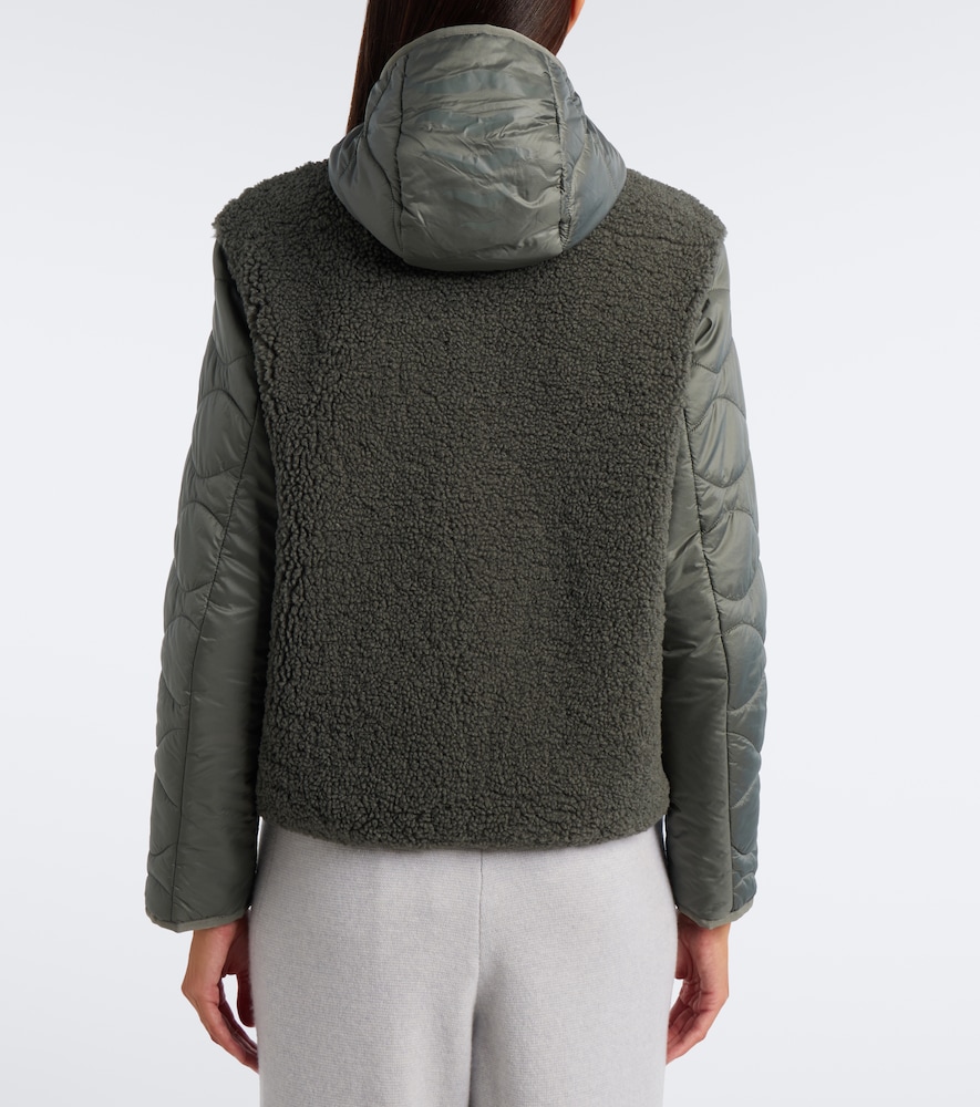 Bibi Teddy-Trimmed Quilted Ski Jacket