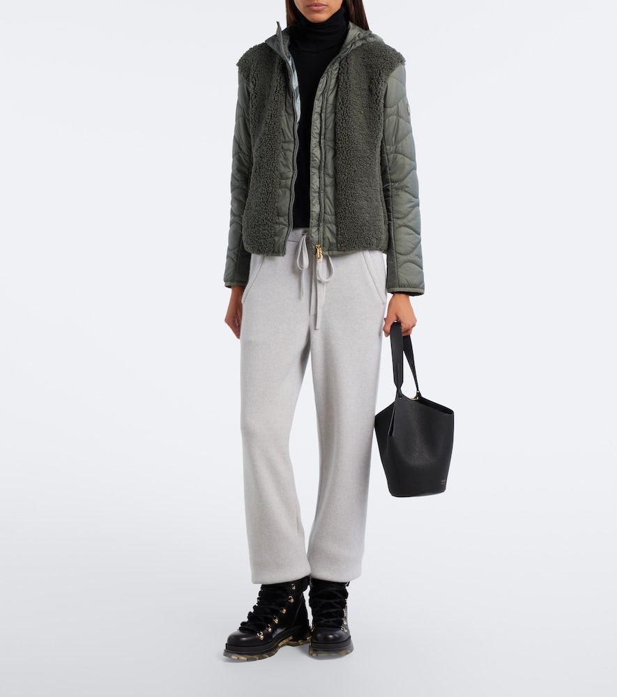Bibi Teddy-Trimmed Quilted Ski Jacket