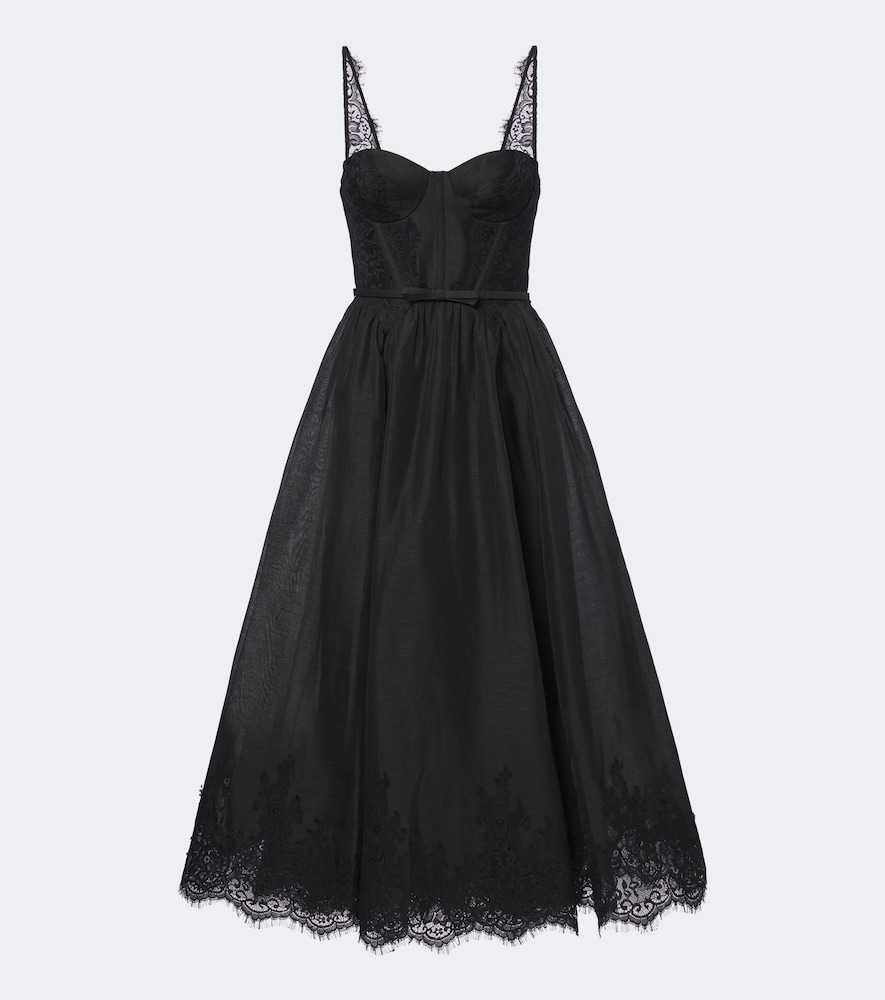 Abito bustier Valiant in lino e seta