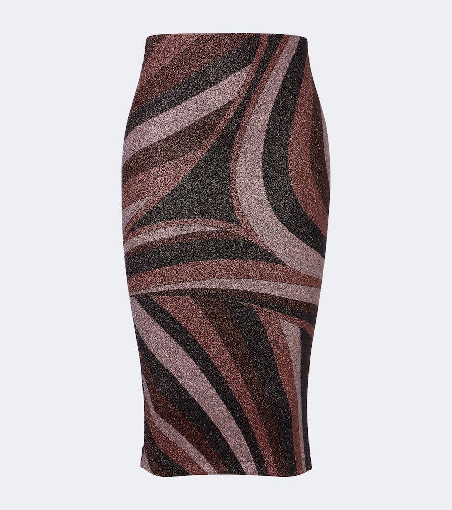 Bleistiftrock Iride aus Jersey Lurex®