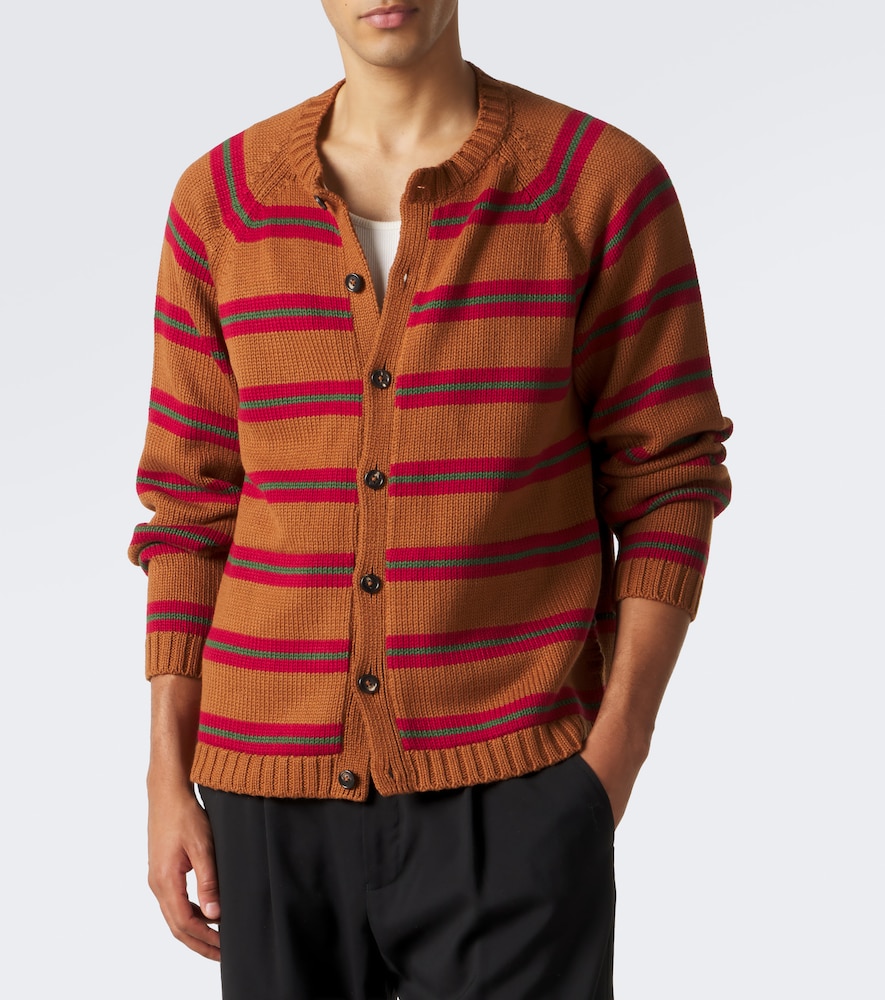 Holly Striped Cotton And Cardigan