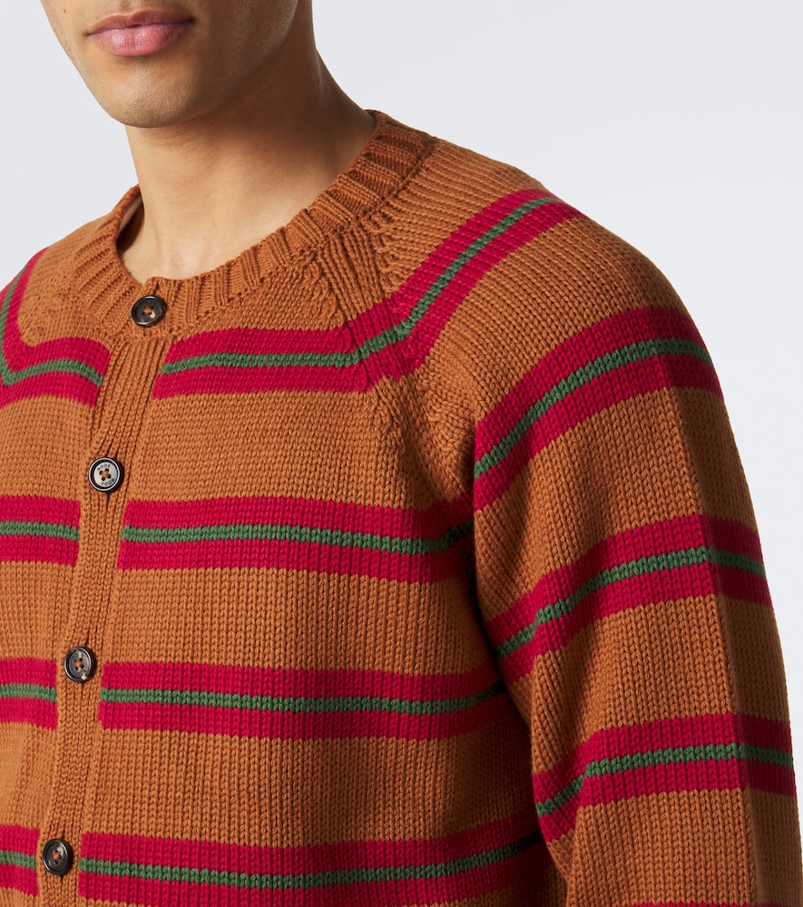 Holly Striped Cotton And Cardigan