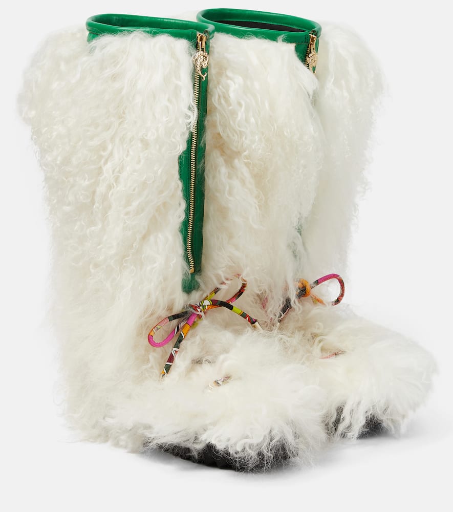 Pucci Freezy shearling knee-high boots