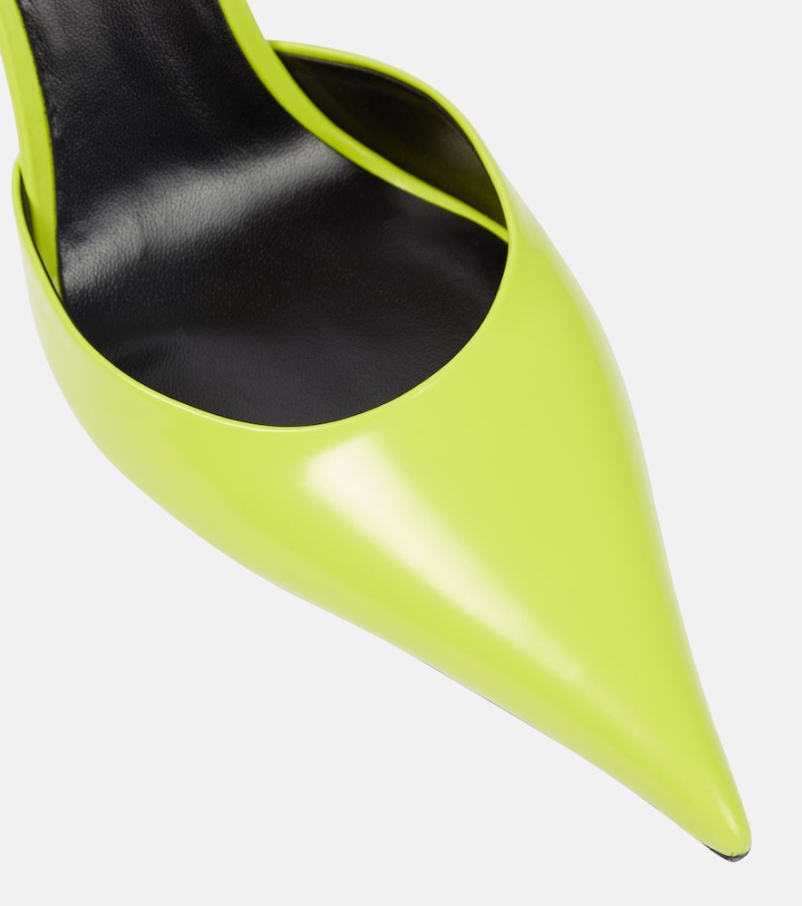  Versace Versace Pin-point Embellished Leather Pumps 
