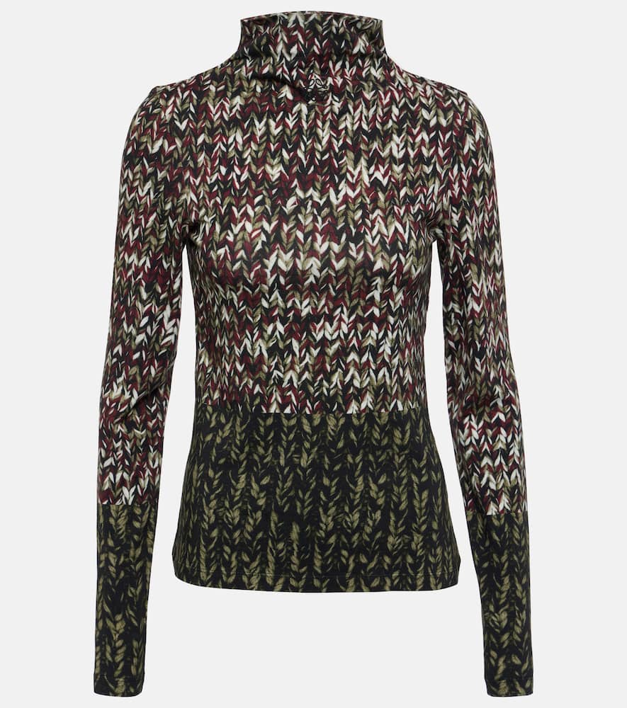 Loewe Cotton Long Sleeves T-shirt In Multicoloured