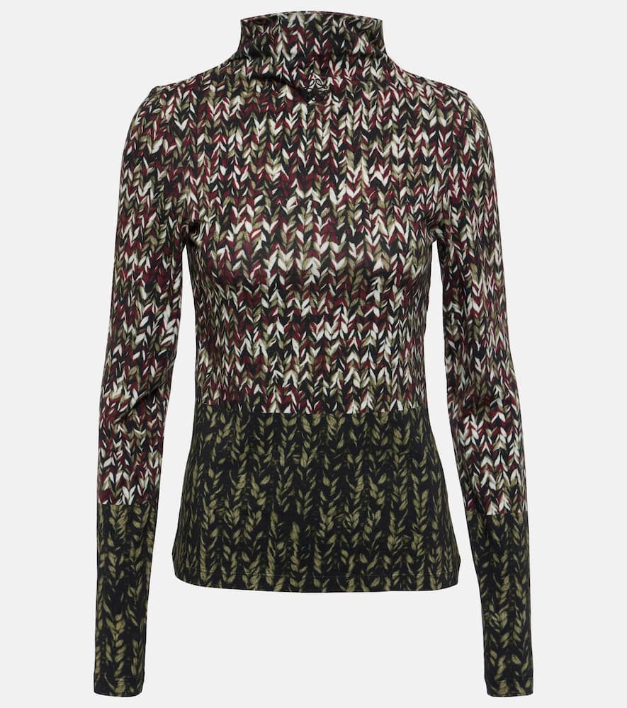 Shop Loewe Trompe L'oeil Printed Top In Multicoloured