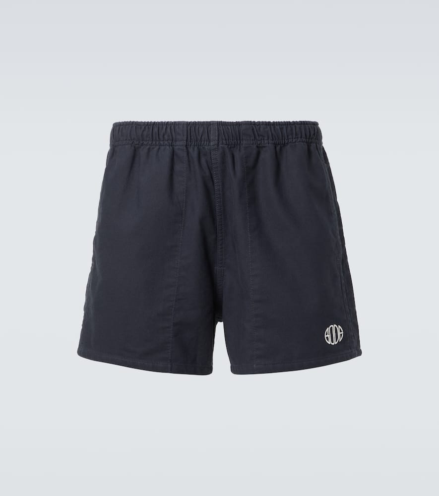 Bode Logo cotton twill shorts