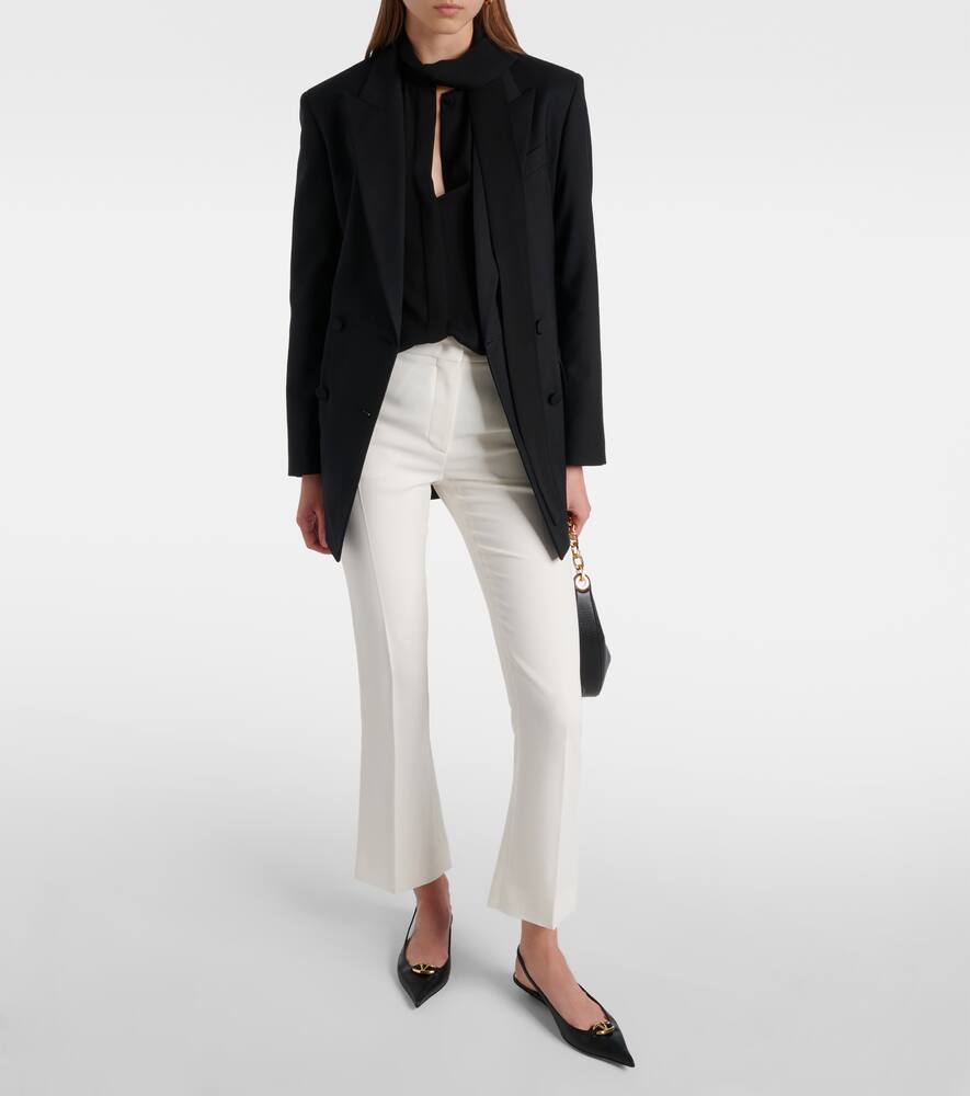 Valentino Cady Couture Flared Pants In Rot