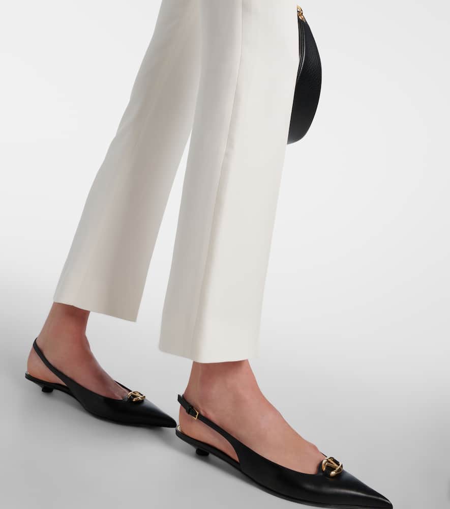 Valentino Cady Couture Flared Pants In Rot