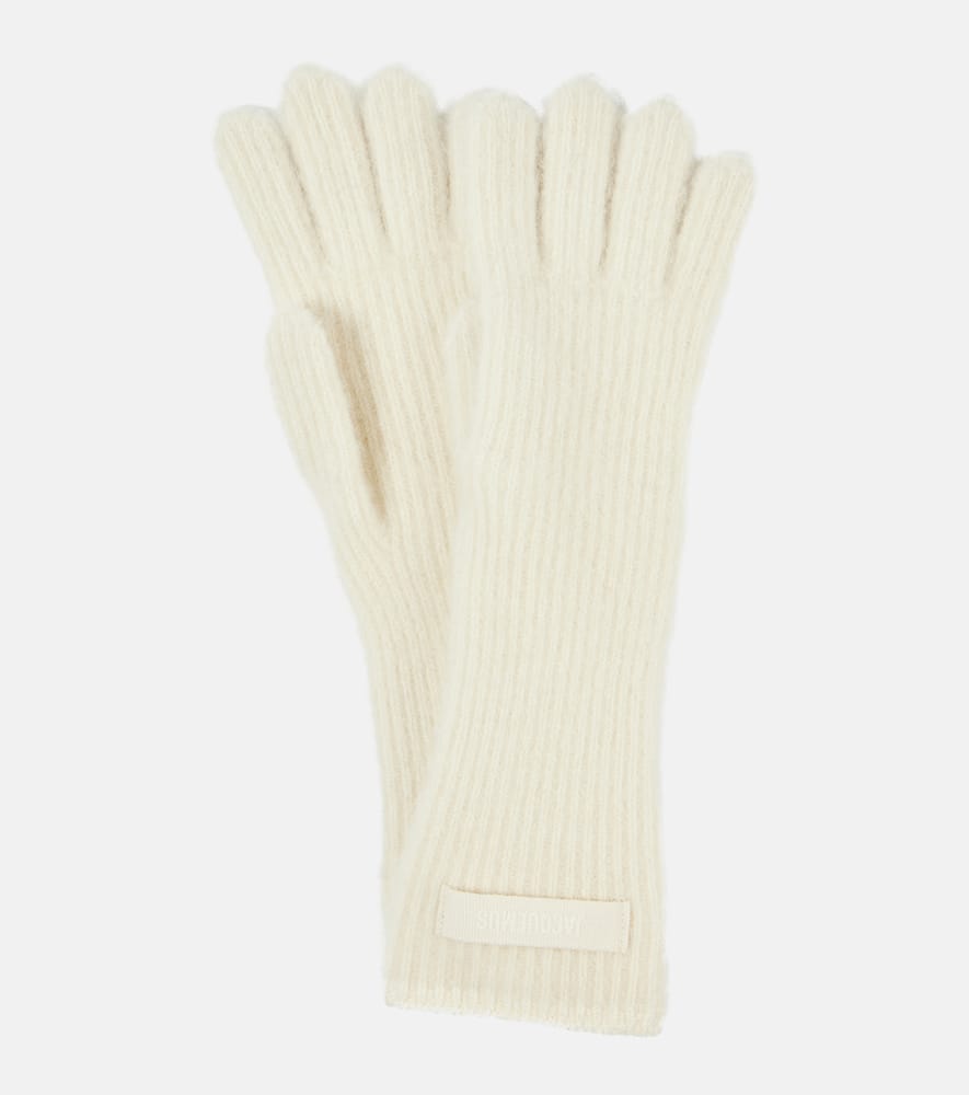 Alpaca and wool-blend gloves