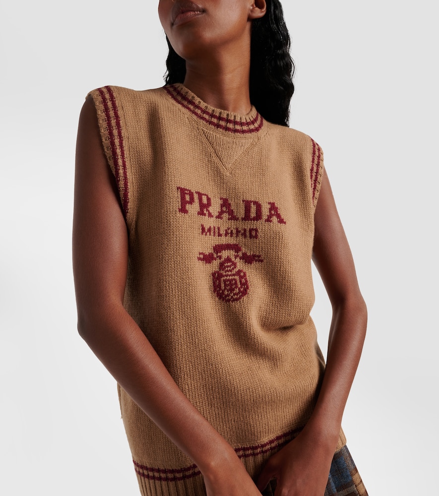  Prada Prada Pullunder Aus Wolle Und Kaschmir 