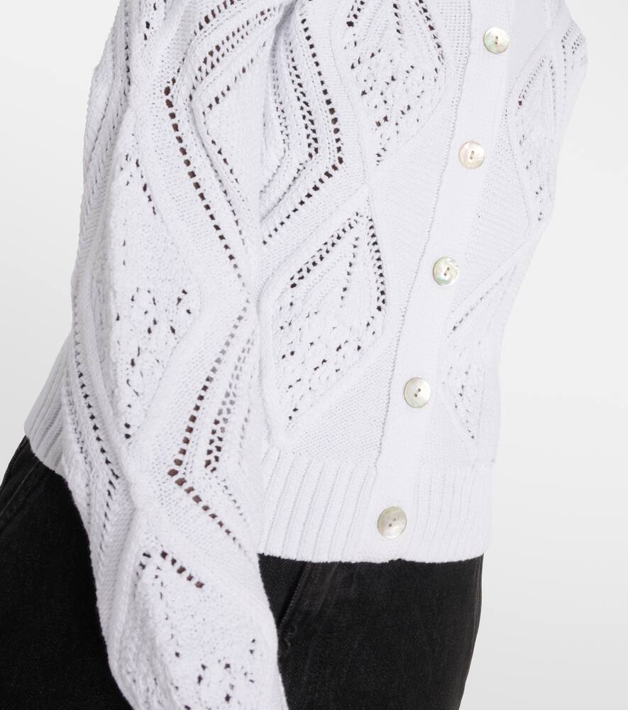 Vince Cropped cotton cardigan