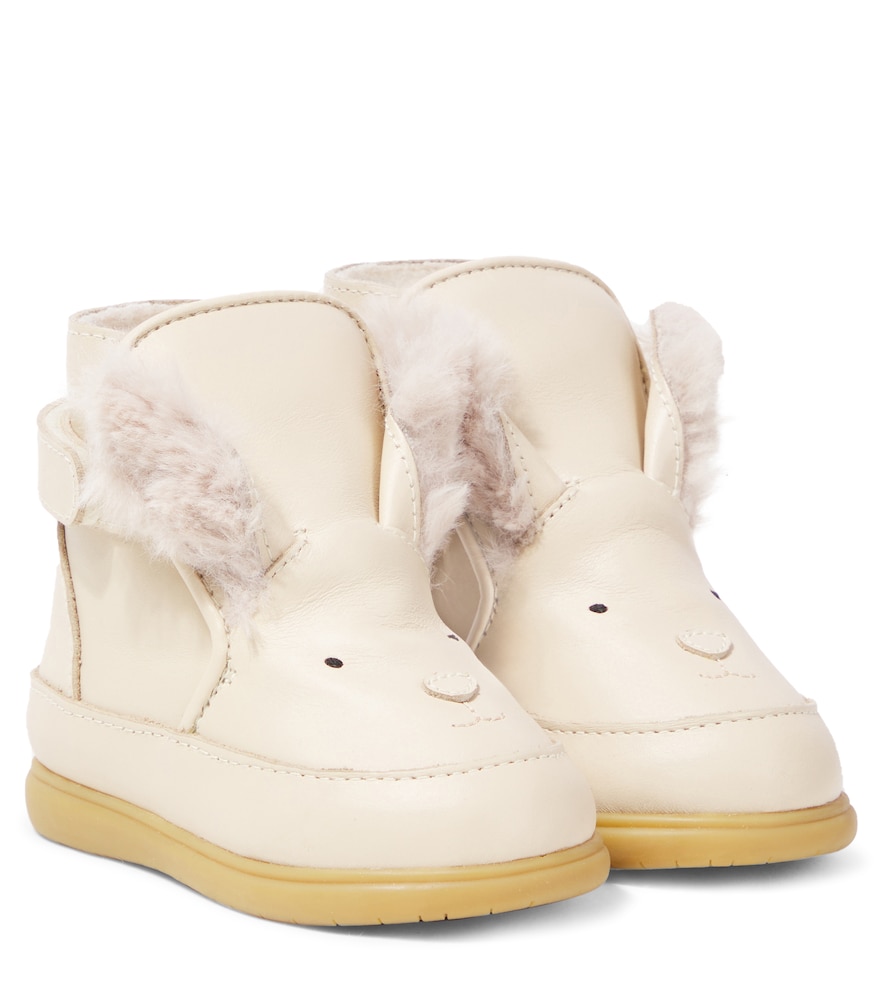 Donsje Baby Dubu shearling-trimmed leather boots