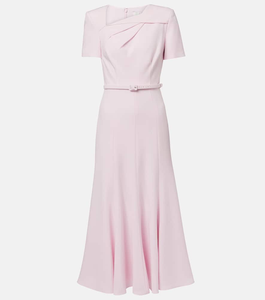 Roland Mouret Midikleid Aus Cady In Pink