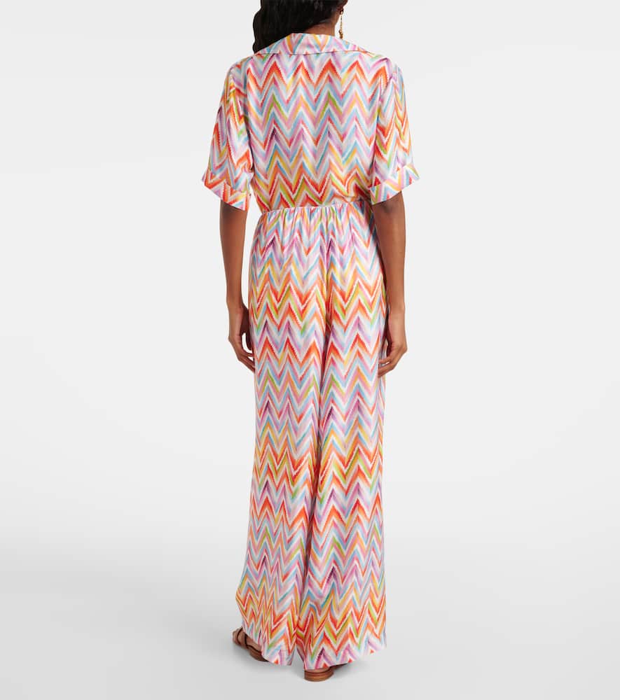 Missoni Chevron-pattern Palazzo Trousers