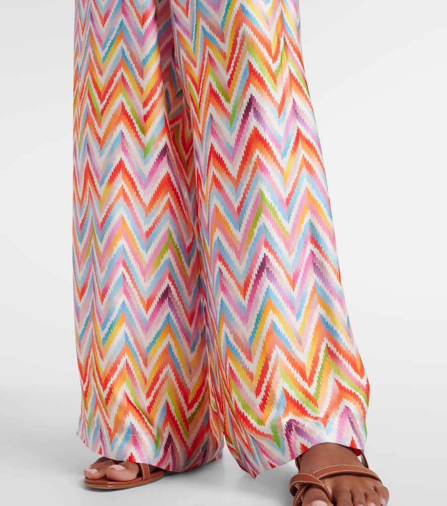 Missoni Chevron-pattern Palazzo Trousers