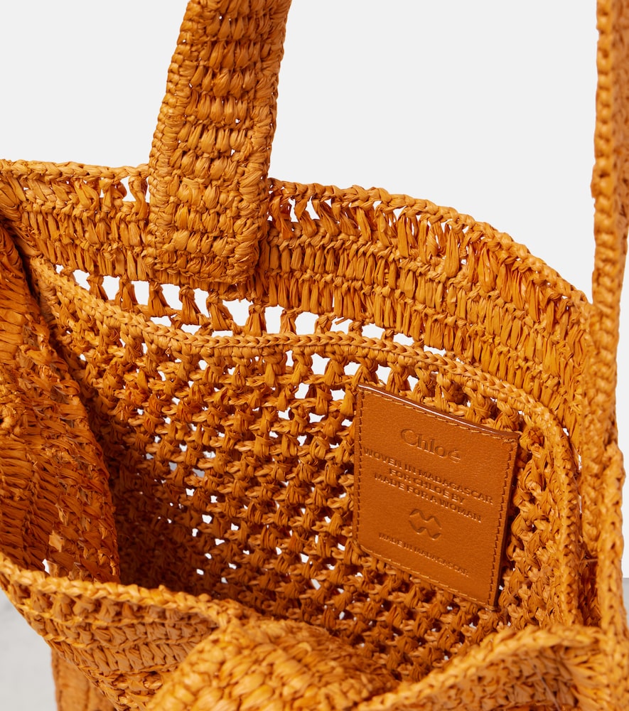  Chloe Chloe Summer Banana Raffia Tote Bag 