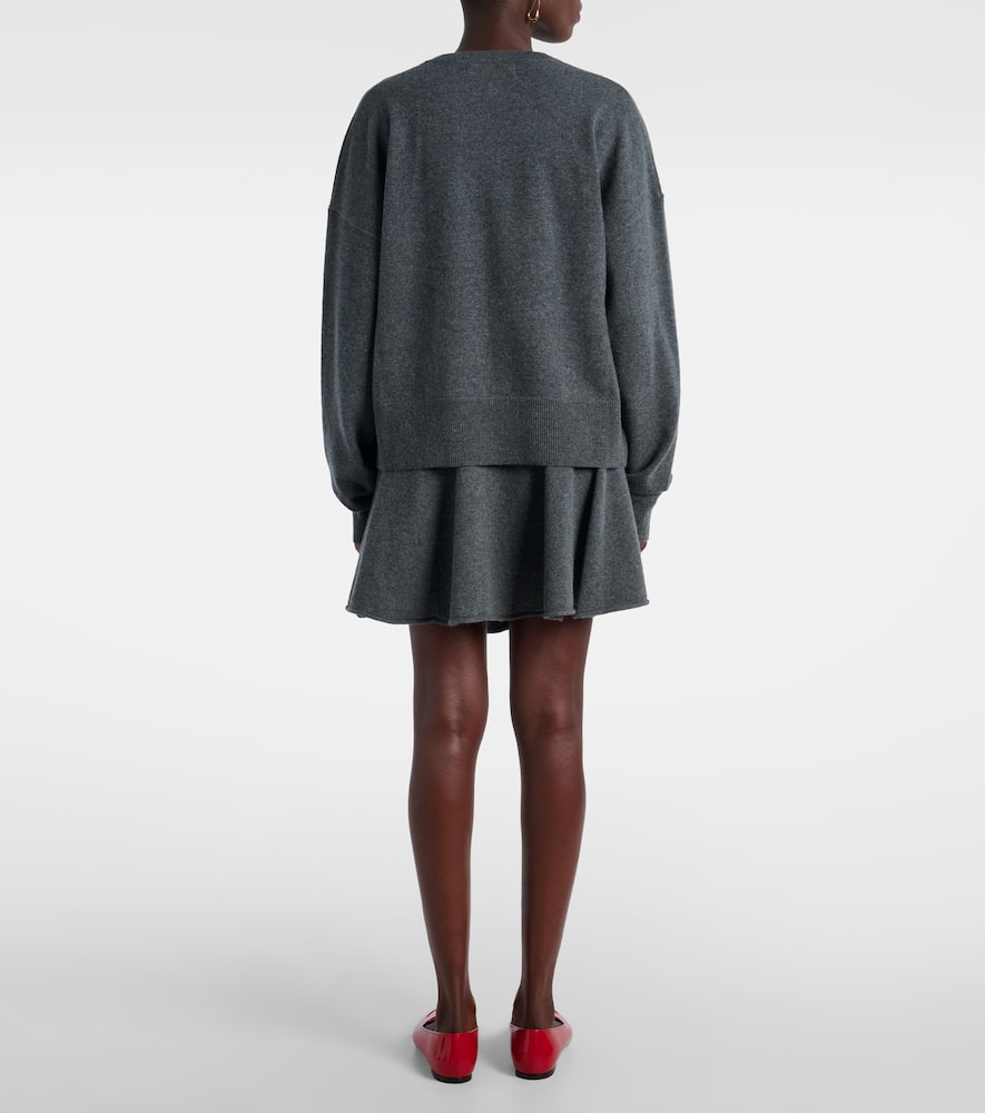 Extreme Cashmere N°224 Clash Cashmere-blend Sweater In Gray