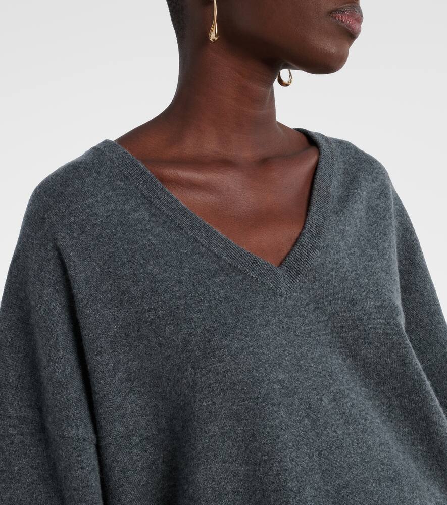 Extreme Cashmere N°224 Clash Cashmere-blend Sweater In Gray