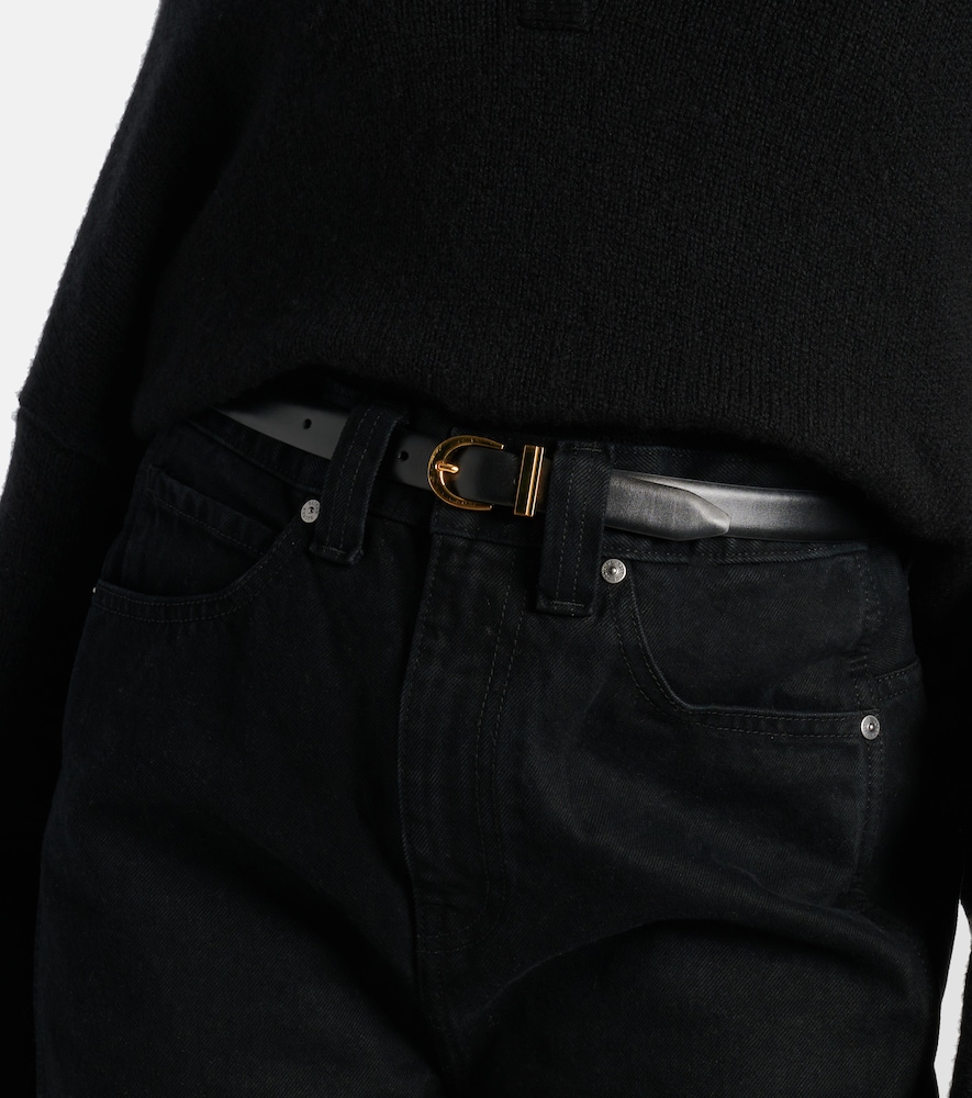 Khaite Luna leather belt