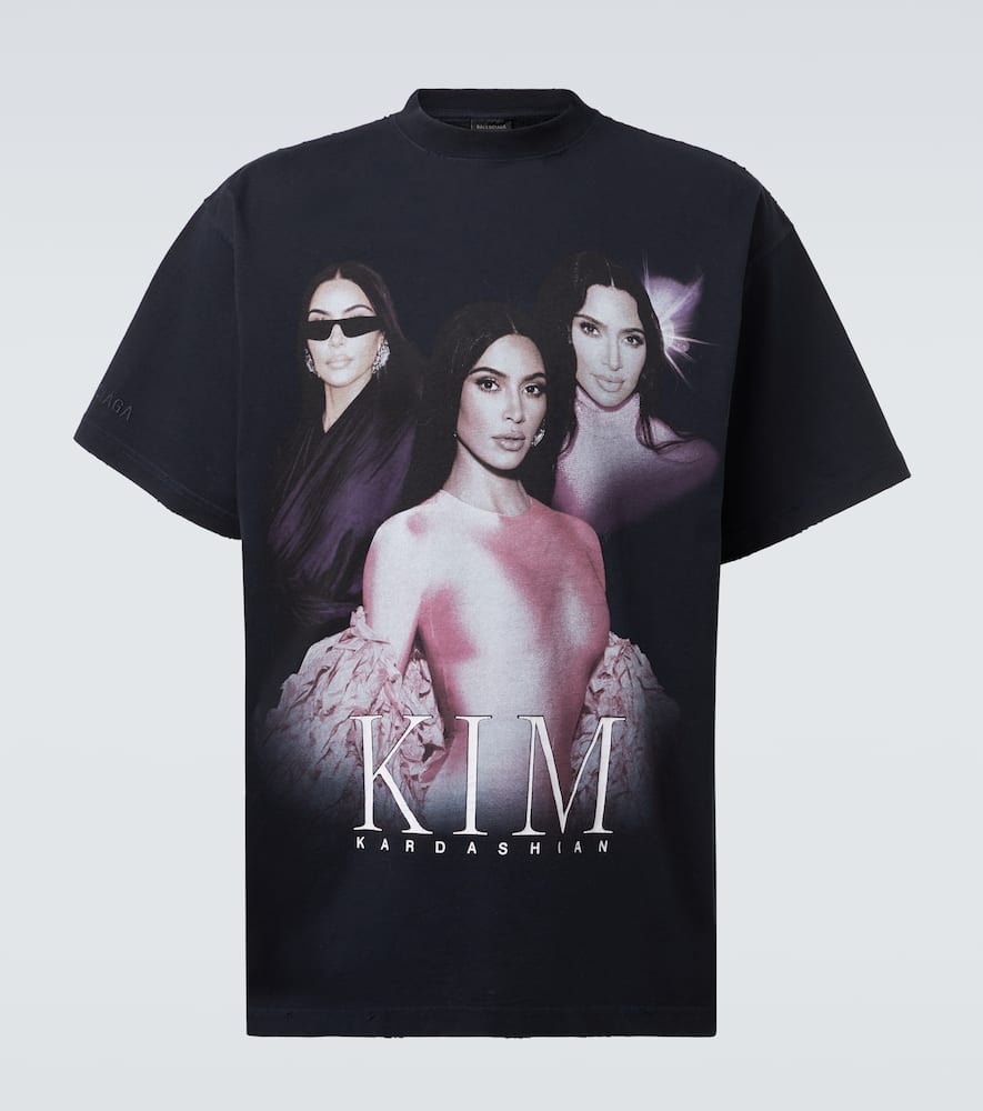 Kim K oversized cotton jersey T-shirt