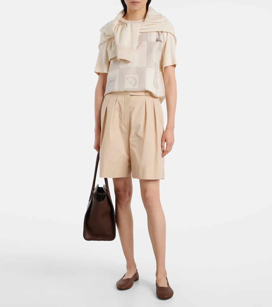 Loro Piana Mazzorbo printed silk jersey T-shirt