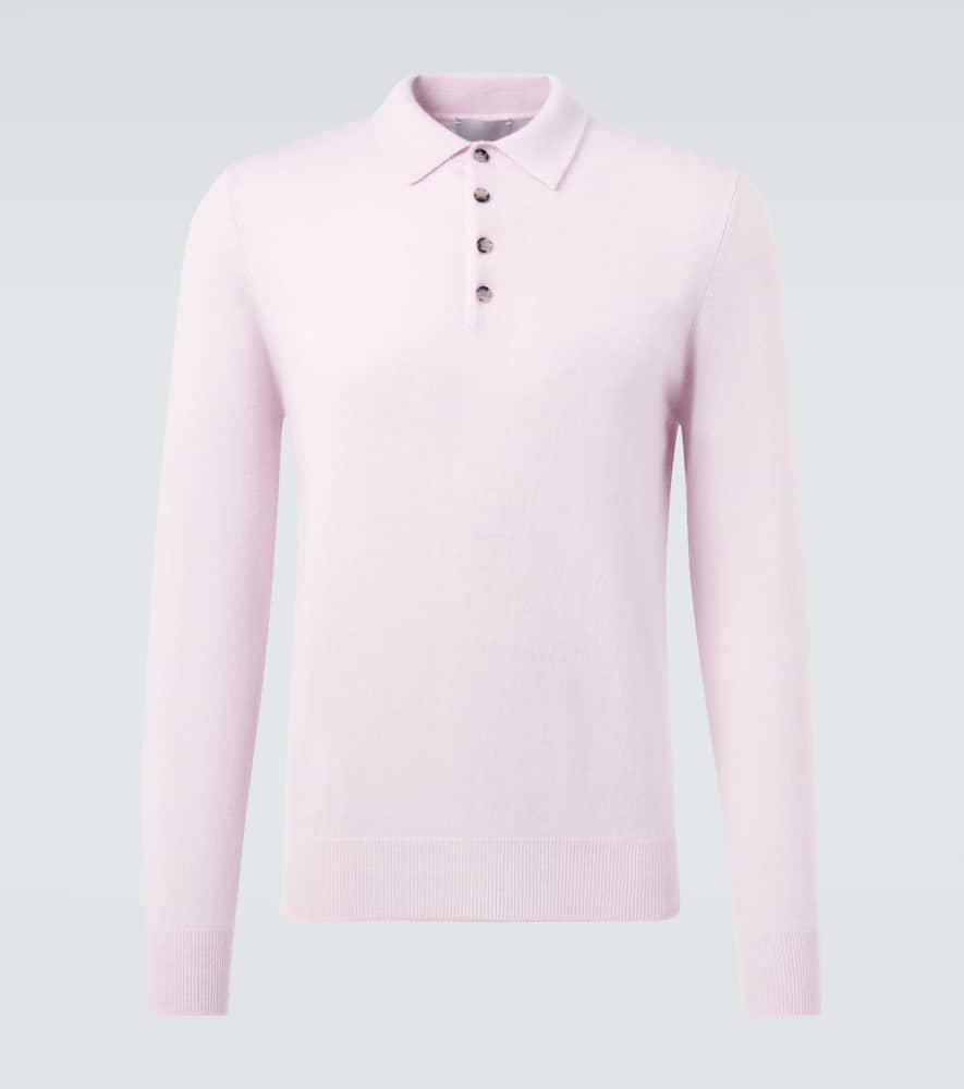 Cashmere polo sweater