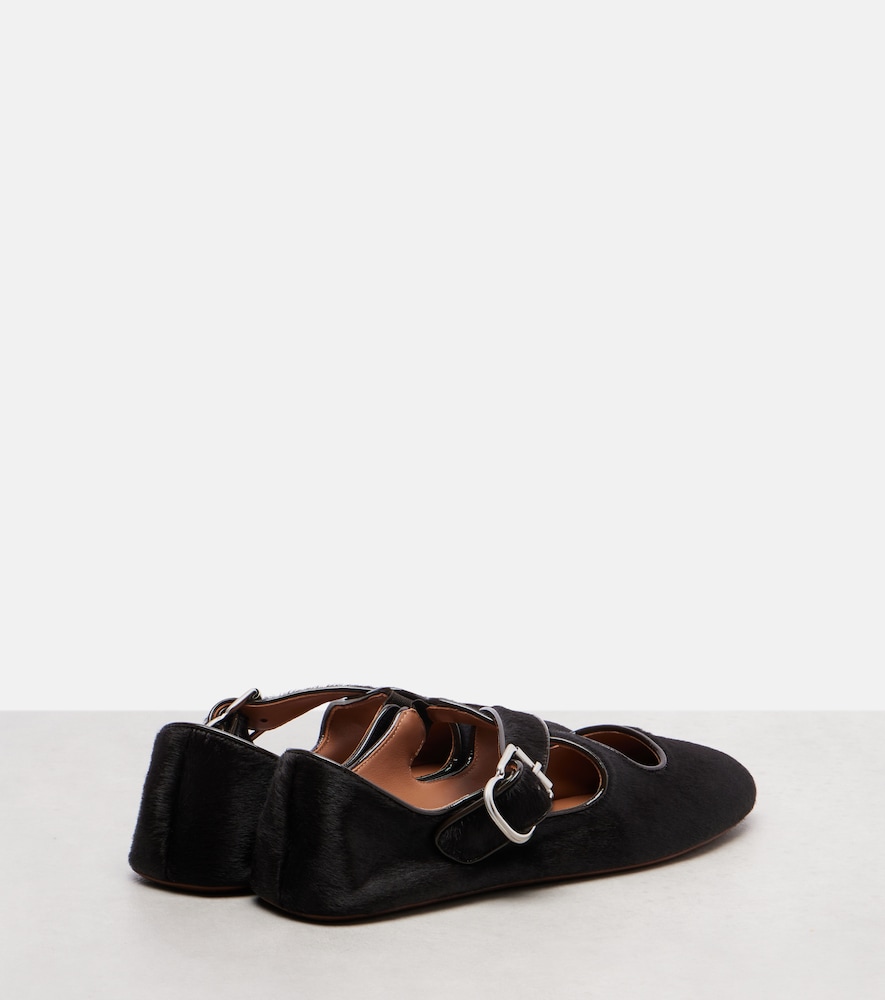 Alaia Alaã¯a Calf Hair Ballet Flats 
