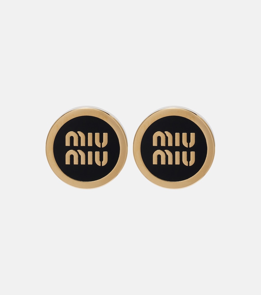 Miu Miu Miu Miu Logo stud earrings　ミュウミュウロゴスタッドピアス