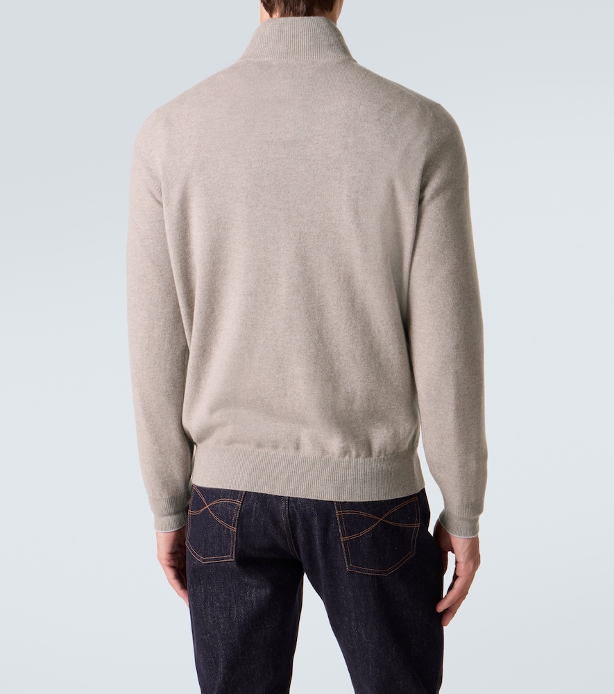  Brunello Cucinelli Brunello Cucinelli Cashmere Half-zip Sweater 