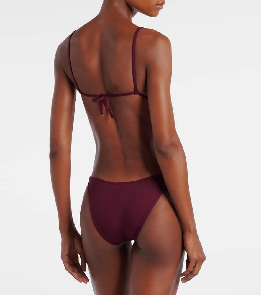 Eres Mouna Bikini Top In Burgundy