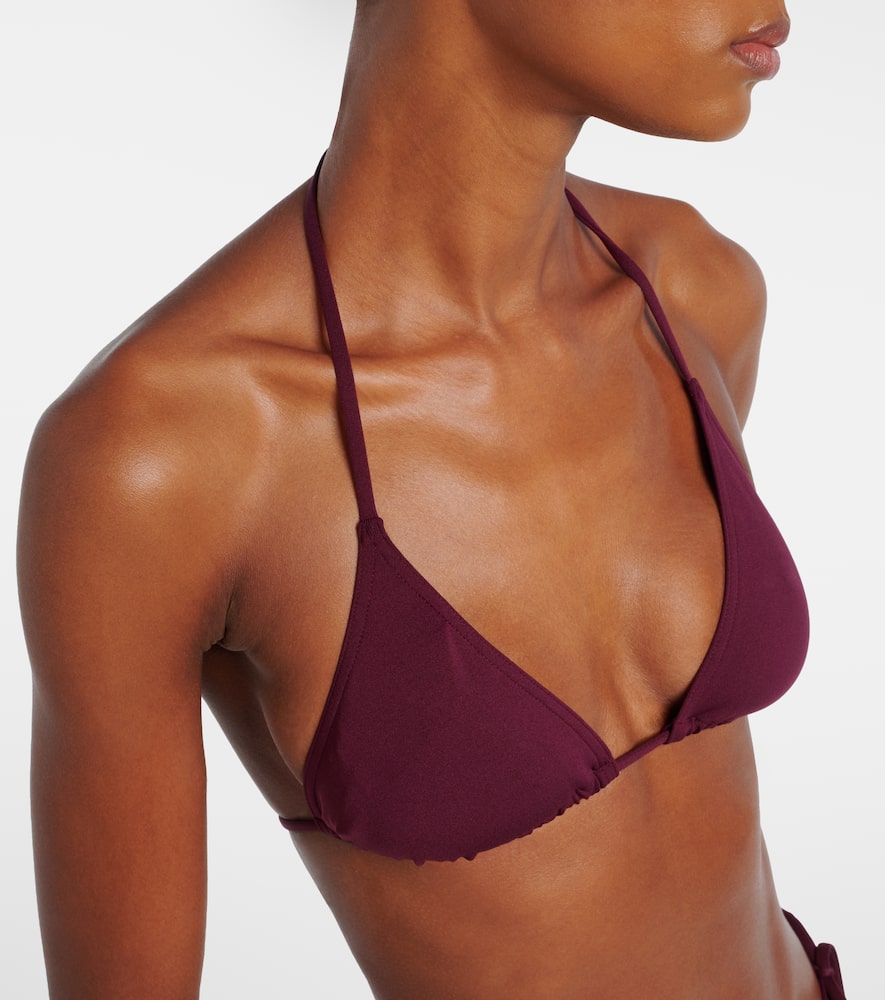 Eres Mouna Bikini Top In Burgundy