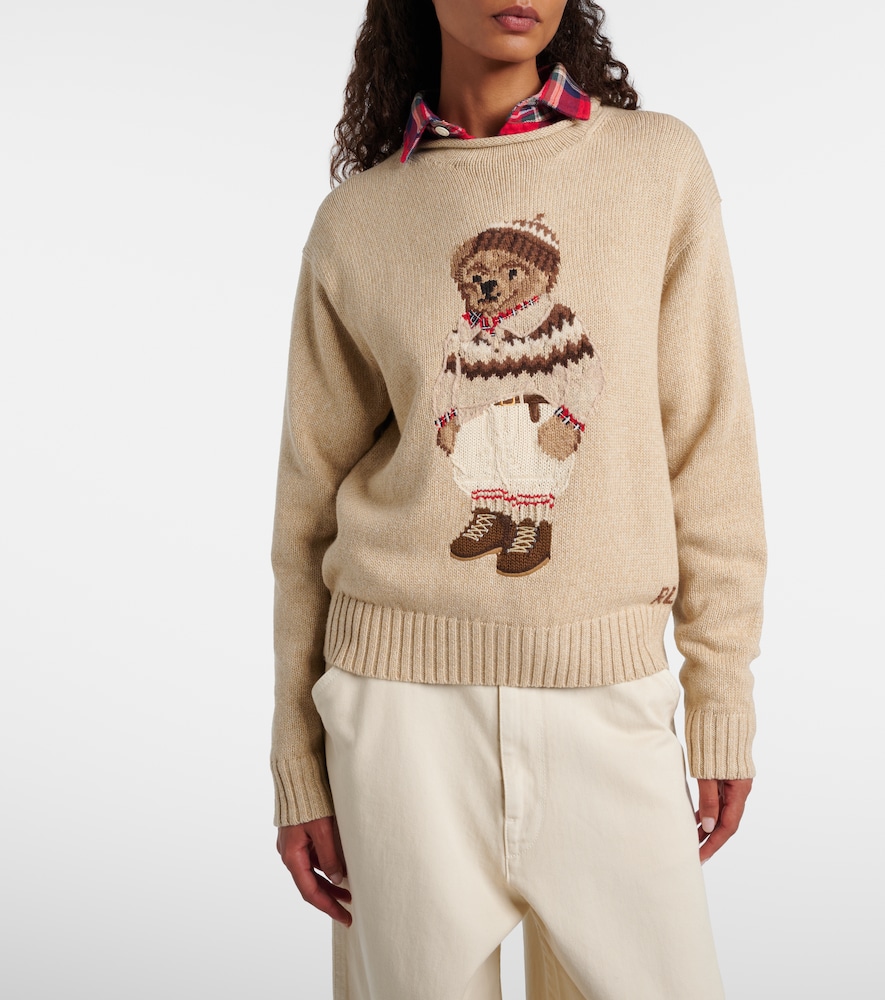 Polo Ralph Lauren Polo Bear Cotton And Wool-Blend Sweater
