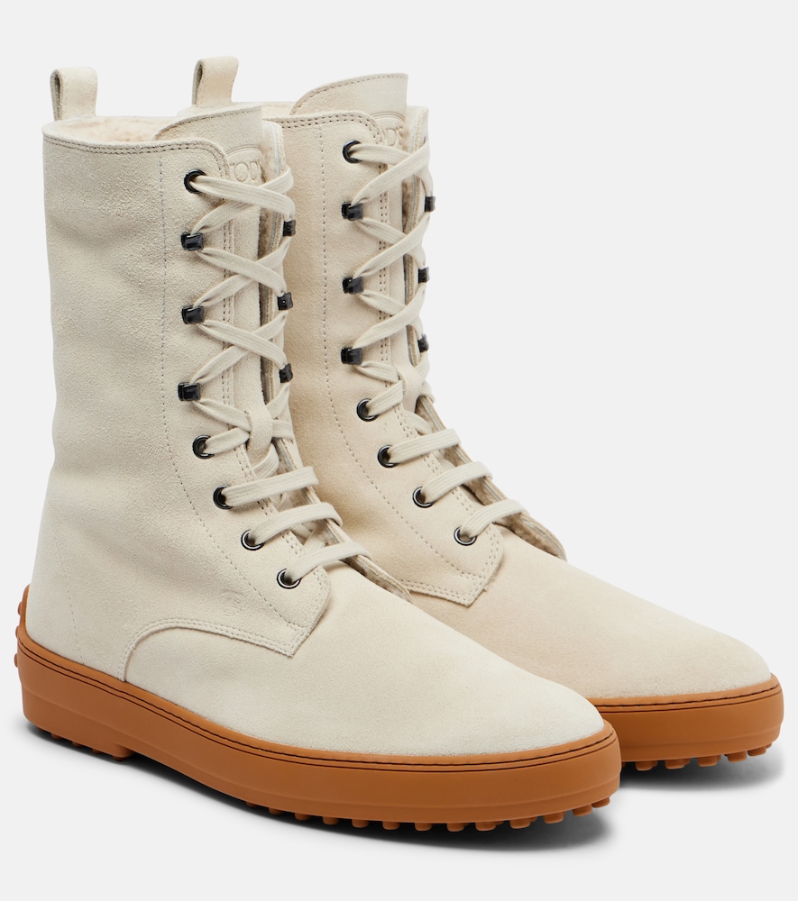 Tod's Winter Gommino suede lace-up boots