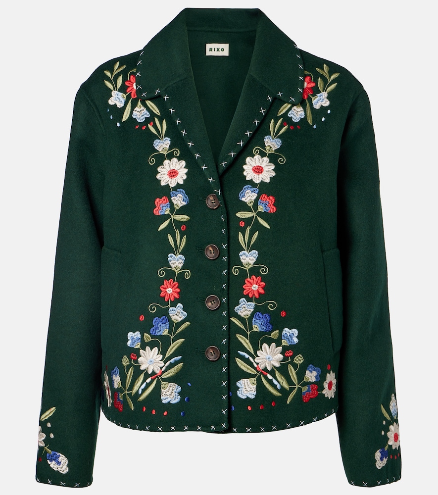 Jude Embroidered Wool-Blend Jacket