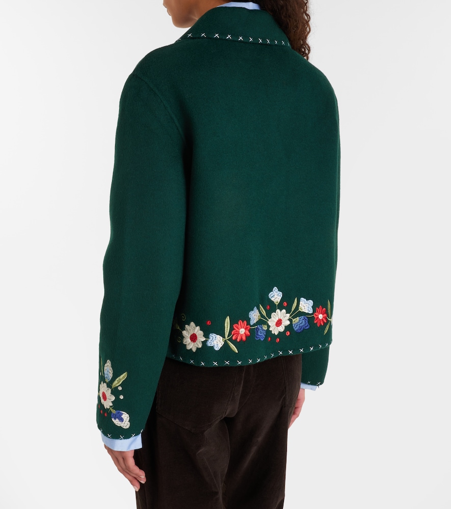  Rixo Rixo Jude Embroidered Wool-blend Jacket 