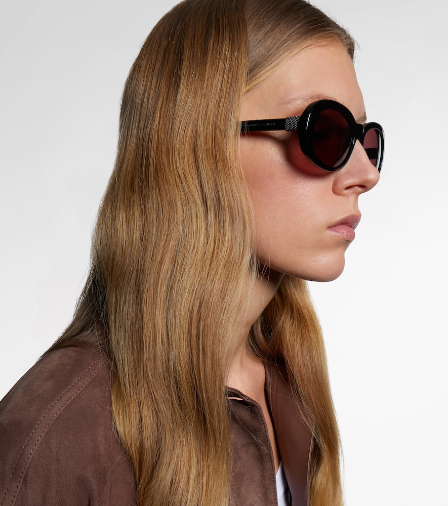 Claire Monili Oval Sunglasses