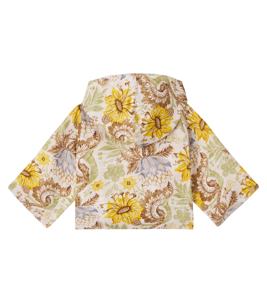 Zimmermann Kids Zimmermann Kids Floral Hooded Cotton Top 