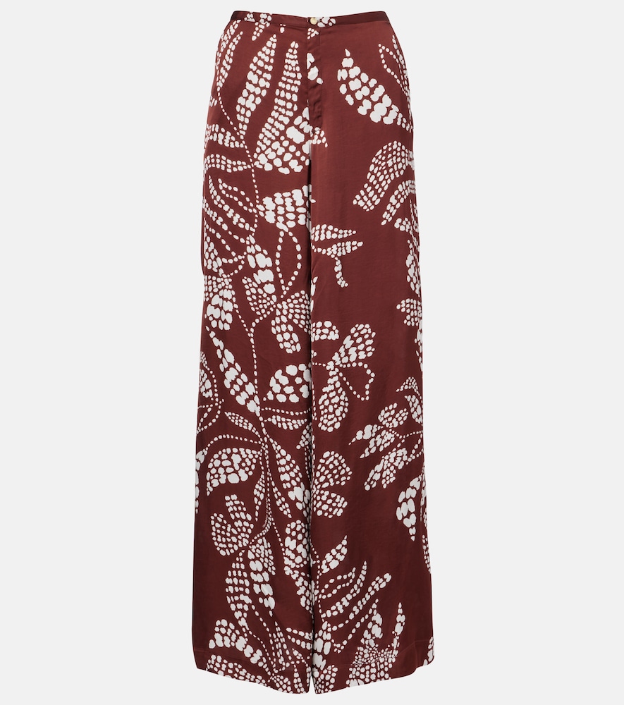Poupette St Barth Clea printed wide-leg pants