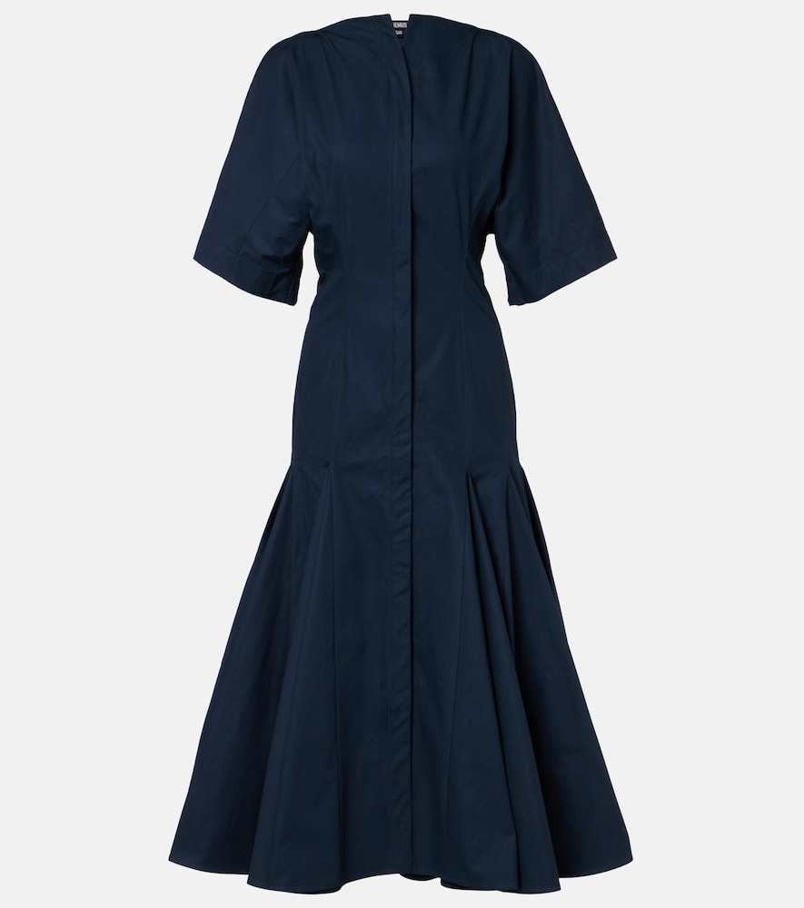 Jacquemus Moisson cotton poplin midi dress