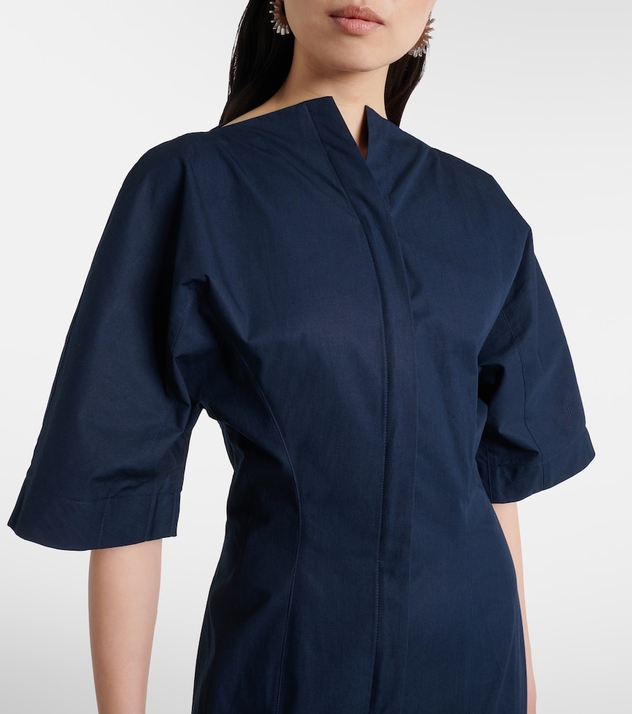 Jacquemus Jacquemus Midikleid Moisson Aus Baumwollpopeline 