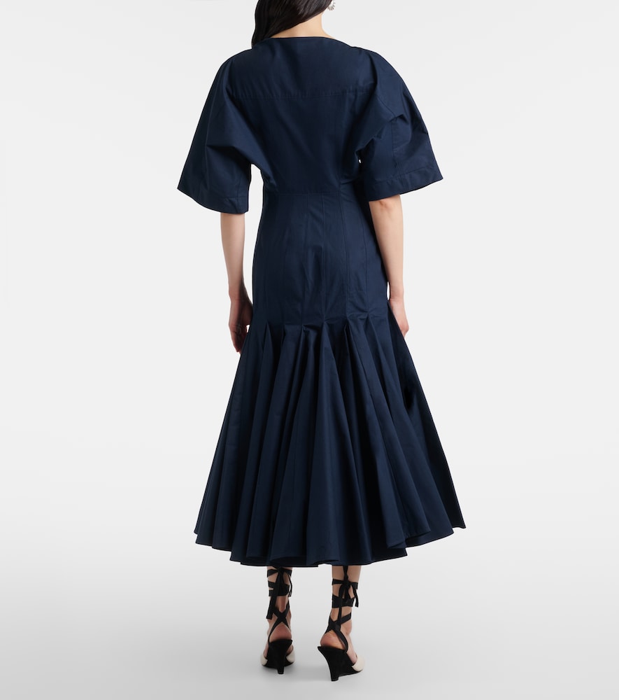  Jacquemus Jacquemus Midikleid Moisson Aus Baumwollpopeline 