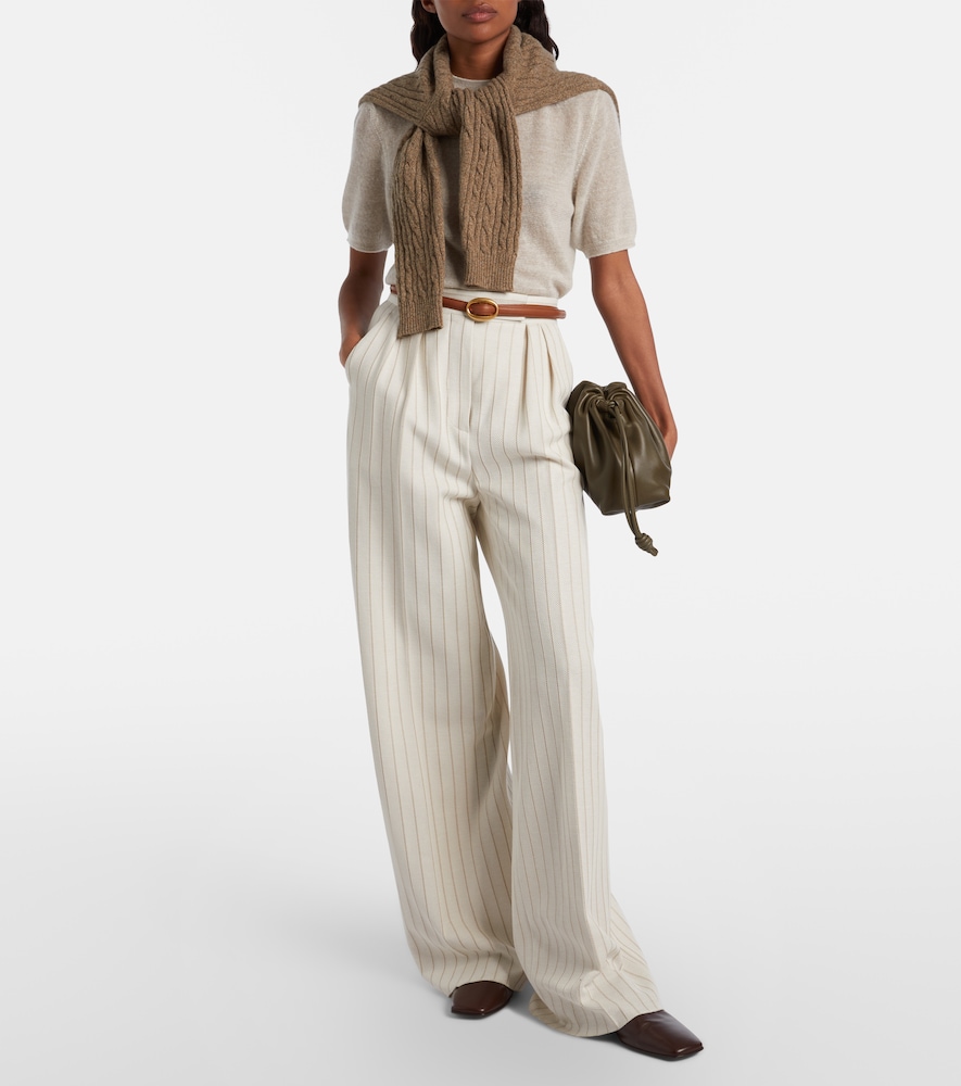 Loro Piana Walnut cashmere, wool, and silk top