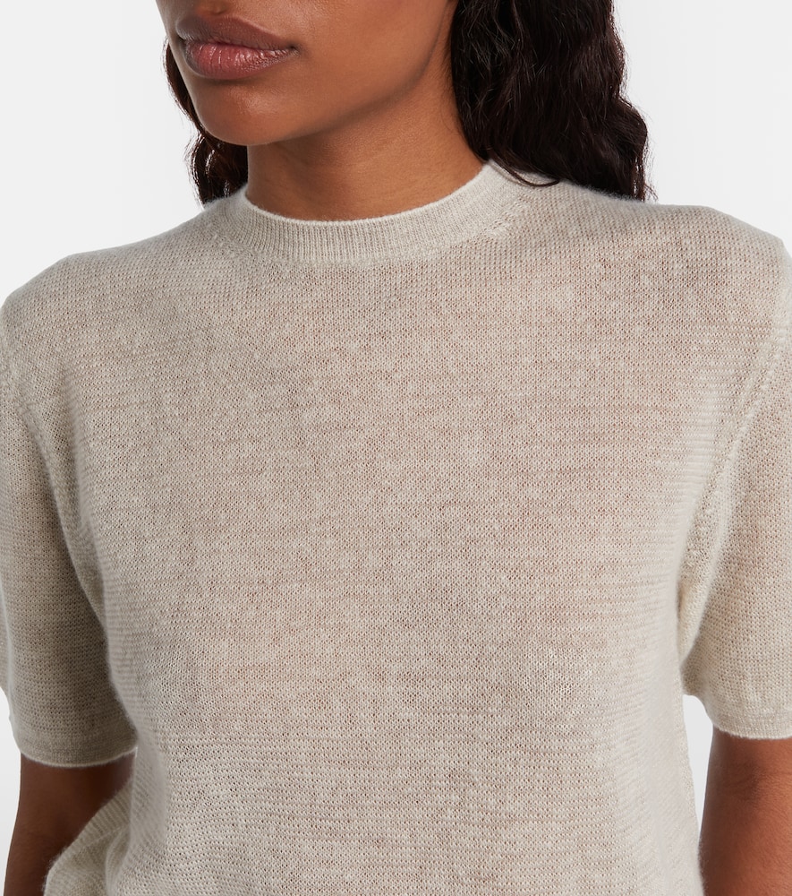  Loro Piana Loro Piana Walnut Cashmere, Wool, And Silk Top 